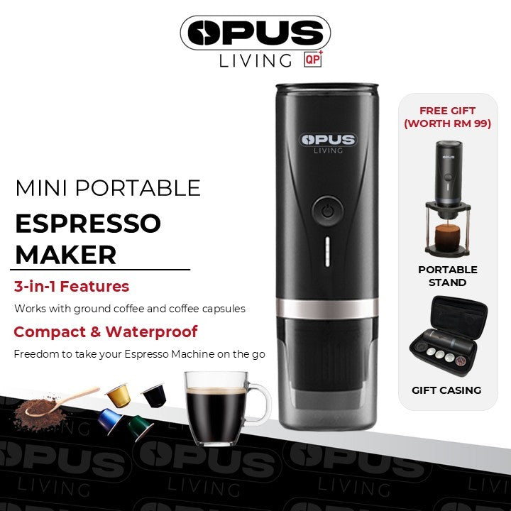 Opus Living Portable Electric Espresso Machine